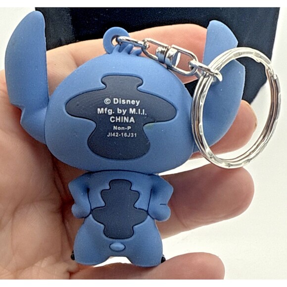 Disney Lilo and Stitch Figural Keyring Stitch In Sunglasses Purse Bag Clip Loose - Picture 8 of 11